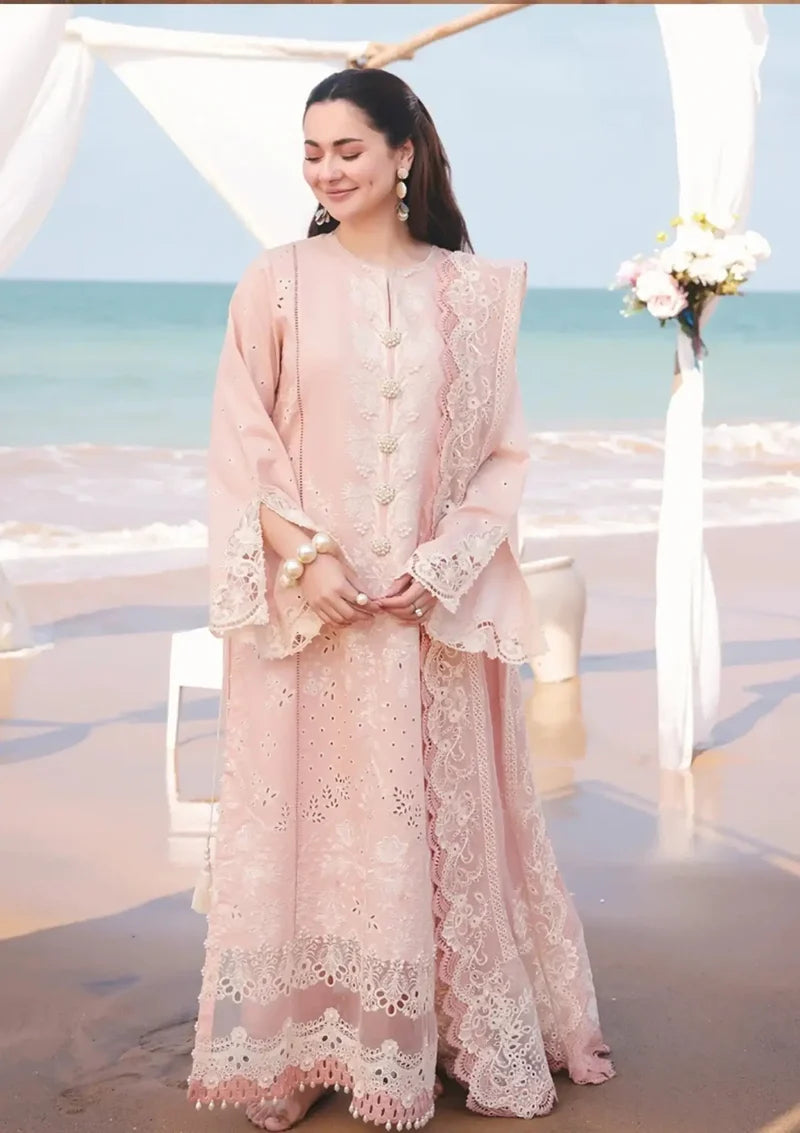 Qalamkar - Hania Luxury Lawn 3Pc Suit -Kp1042