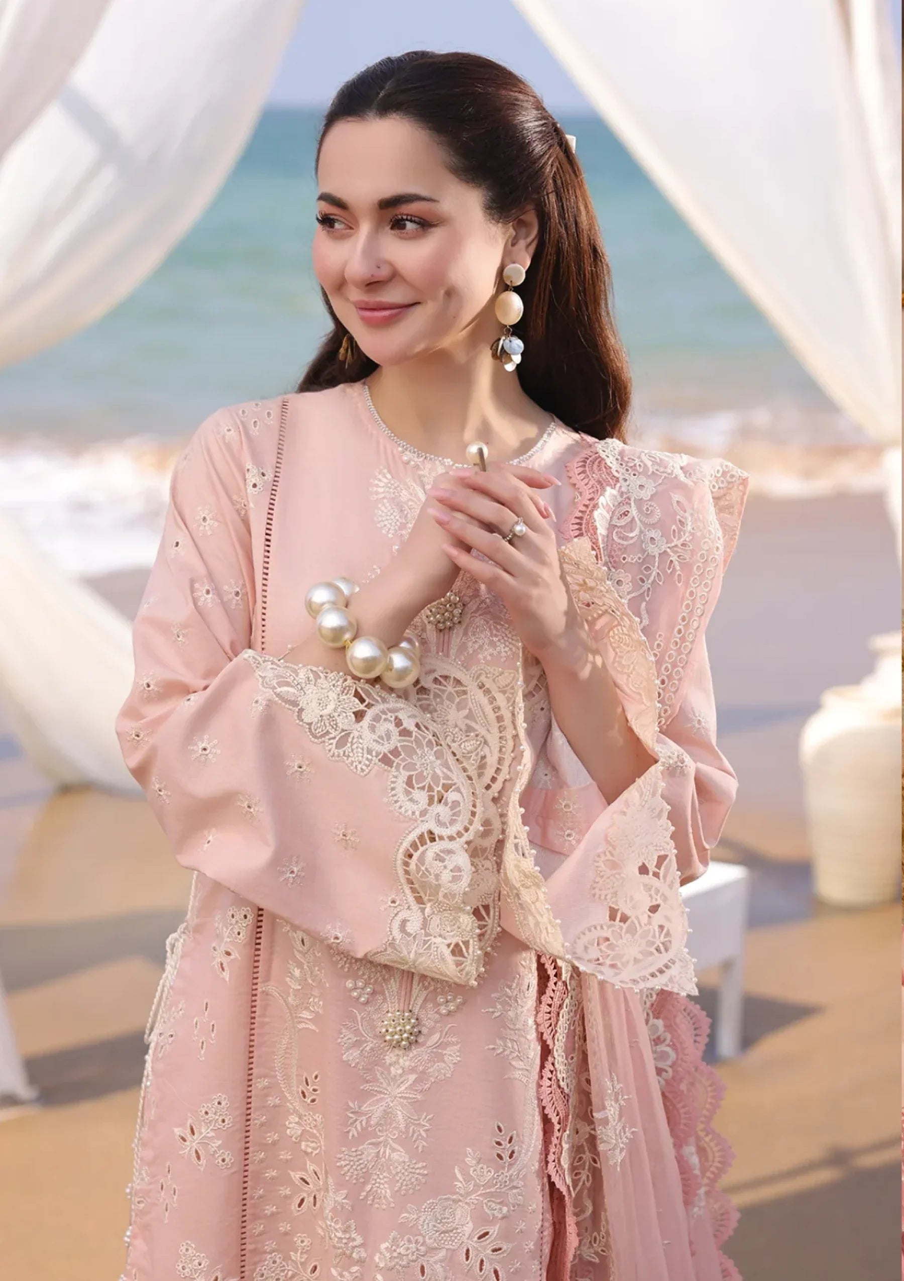 Qalamkar - Hania Luxury Lawn 3Pc Suit -Kp1042