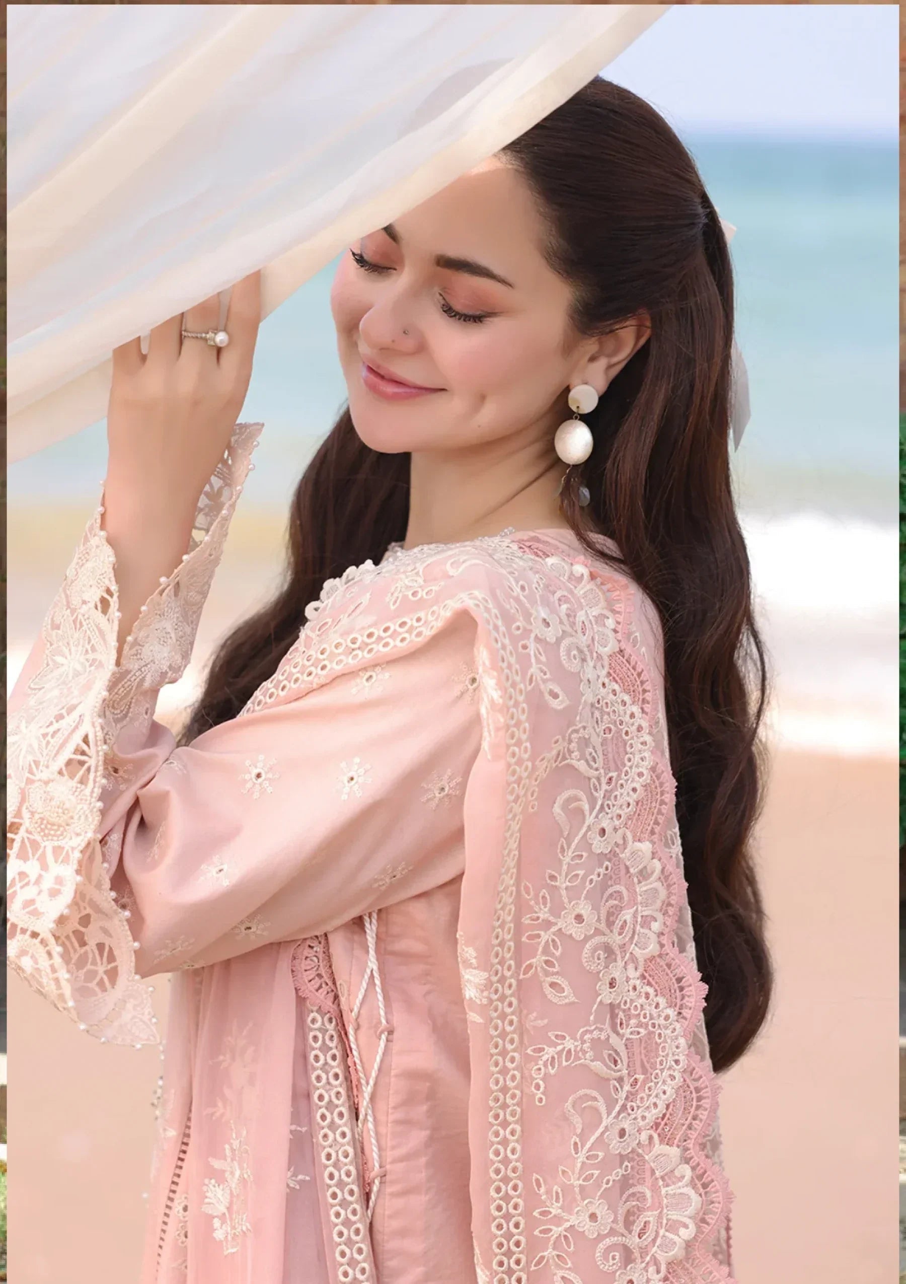 Qalamkar - Hania Luxury Lawn 3Pc Suit -Kp1042