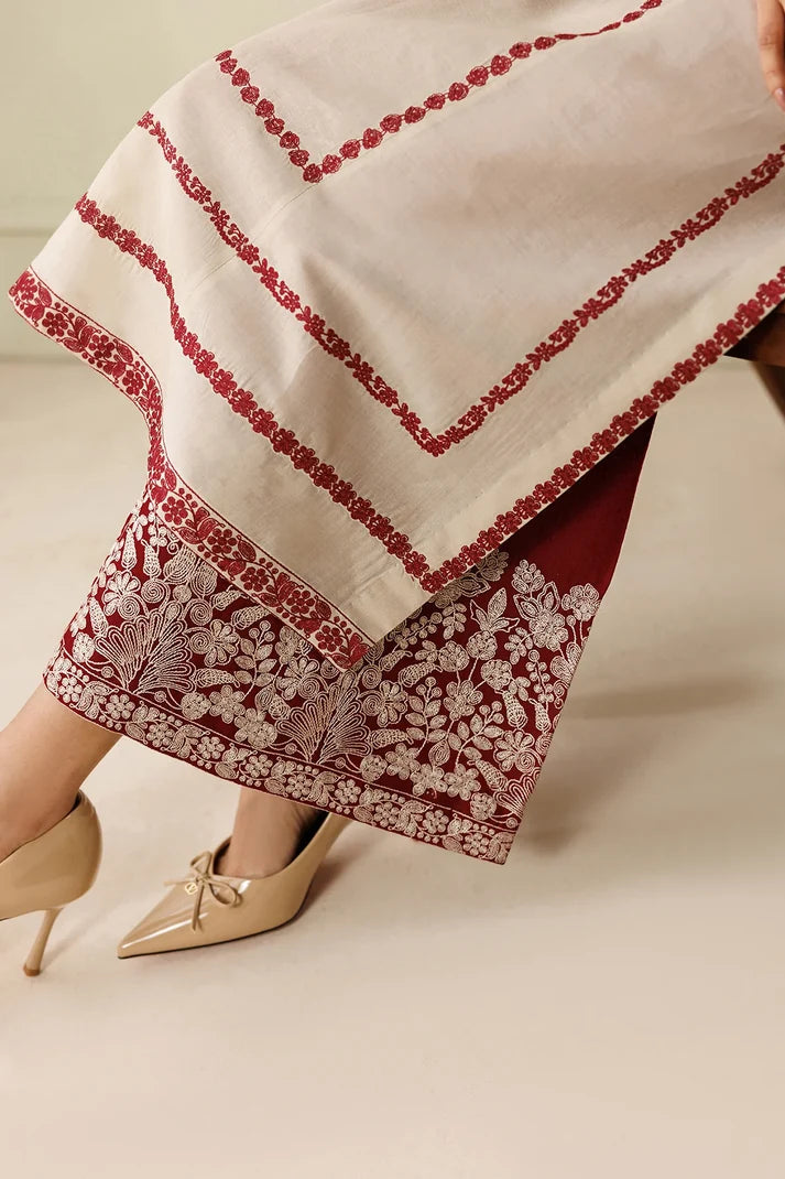 Baroque Embroidered lawn Three Piece Bqr-789
