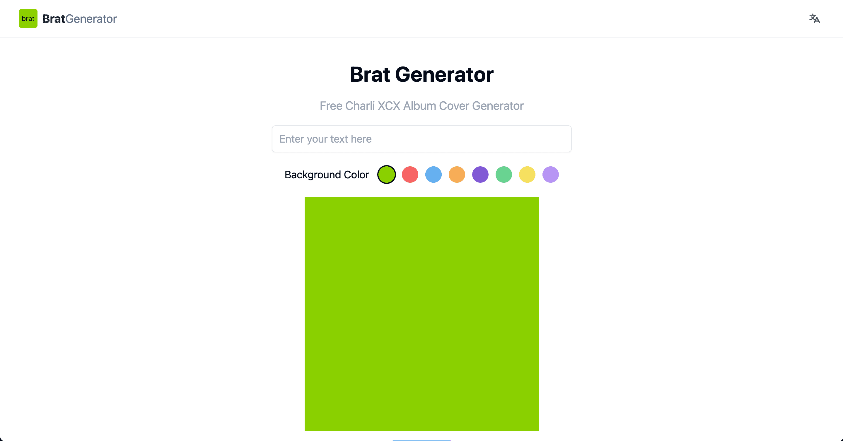 brat generator logo